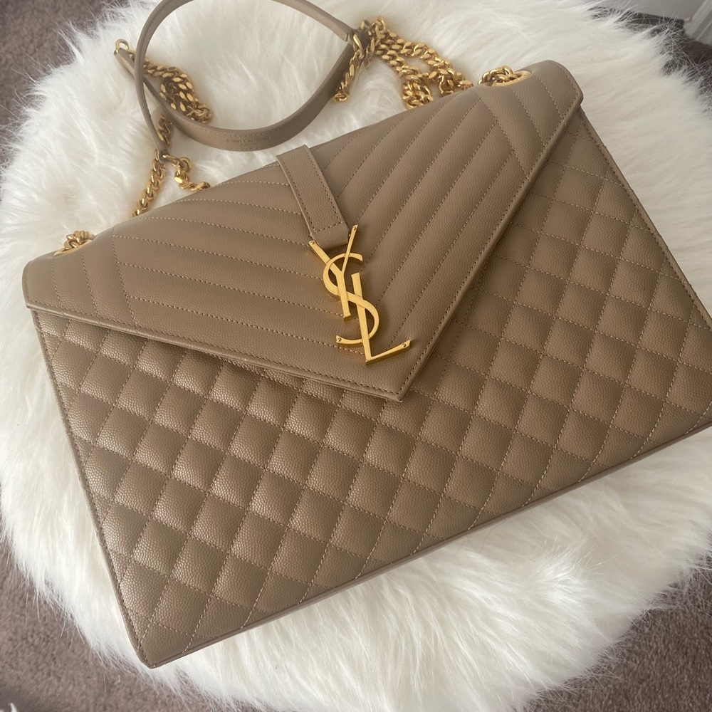 YSL Large Envelope Tri quilting- GAWJUS!